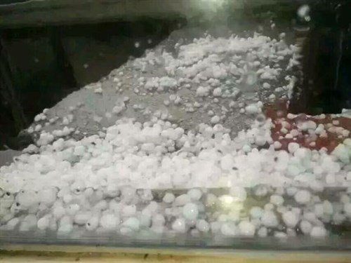 九寨沟、文县、广元等地昨日下了暴雨,部分地区下了冰雹,